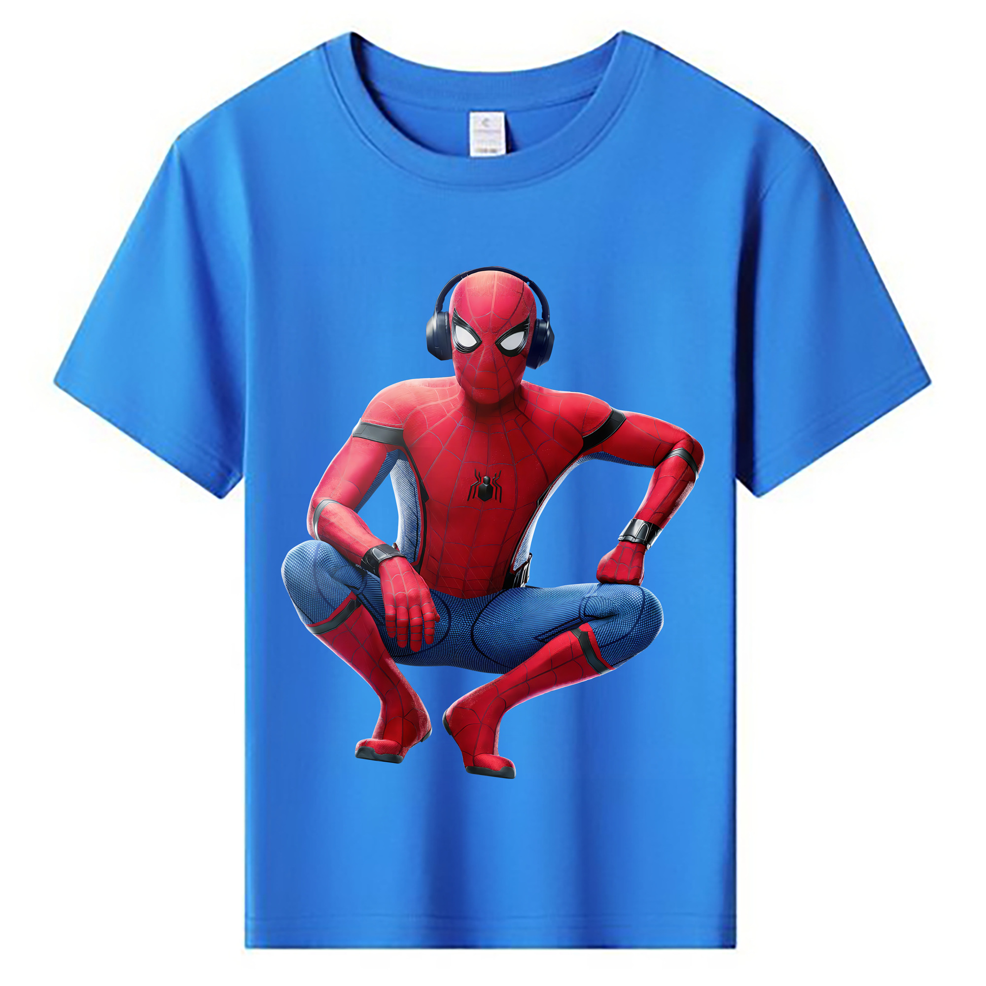 （画像用） Spider Man スパイダーマン 綿100％キッズTシャツ（フロントプリント）